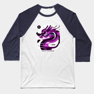 Mystic Purple Dragon 2024 - Lunar New Year 2024 Baseball T-Shirt